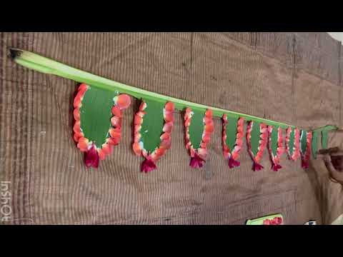 How to make Unique/New method Banana Leaf Thoranam simple & Easy