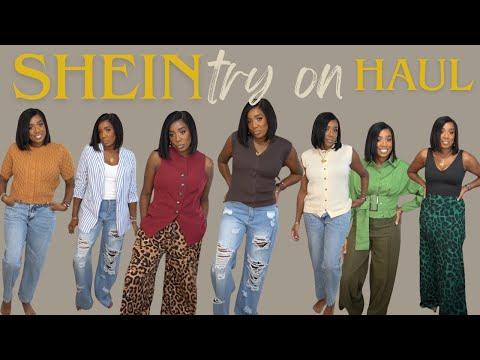 HUGE SHEIN Haul | casual & cute affordable clothing HAUL  |mid-size clothing haul pt 2