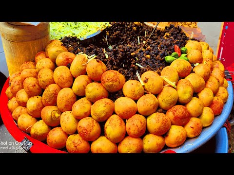 Viral Egg Chana Masala Chaat Recipe | Making & Selling | Bangladeshi Street Food