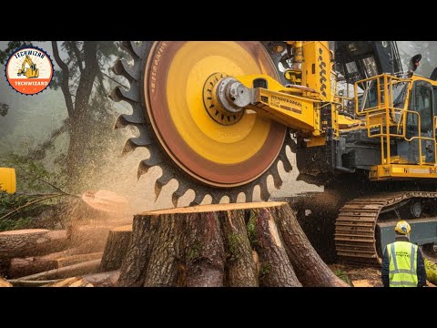 Extreme Stump Grinding Excavator | Monster Machines for Heavy Duty Stump Remova