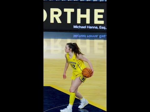 Olivia Olson 3-Pointer Celebration vs. Northwestern | Michigan Women's Basketball