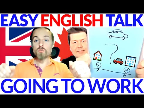 Going to Work and Home 🏠🚗🏢 Conversational English Comprehensible Input | Canadian + British Accents