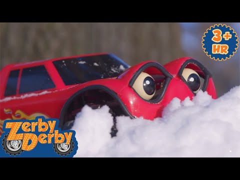 Holiday Fun with Zerby Derby | Wheels of Winter Wonderland Special | Fun Toy Cartoons for Kids