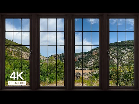 South of France Mountain window view - Relaxing, Calming, Ambience