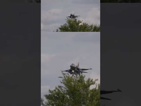 Rare Moroccan and Jordanian F-16 Fighting Falcons landing at RAF Fairford