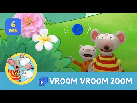 Toopy and Binoo | Binoo and the Button | Vroom Vroom Zoom