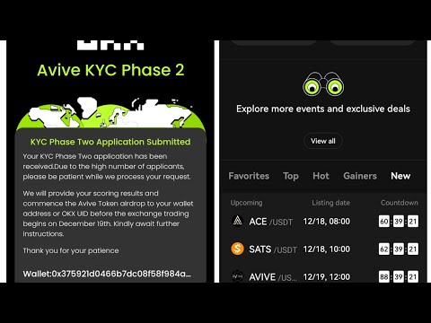 DORE UKO BAKORA KYC YA 2 AVIVE🚀||Uko bakoresha smart contract bashira Avive_ARB Network muri OKX 🤠🔥