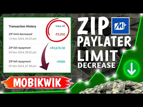 Mobikwik Zip Limit Decrease 2024 || Mobikwik Paylater Limit Decrease Problem Solve karen || Mobikwik