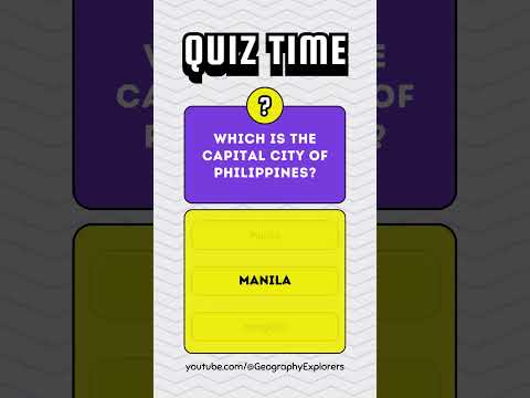 Wich is the capital city of Philipines ? #shorts #countries #geography  #city #viral #explore