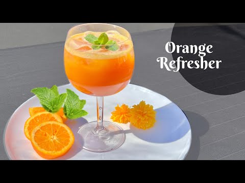 Orange  immune booster drink  | Orange Refreshing Drink |  how to make mint refresher