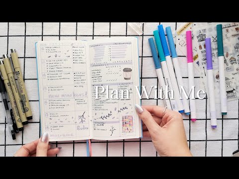 September Plan With Me ✿ Weekly Planner Setup ✿ Weeks Planner Simple Layout With Mini Time Block