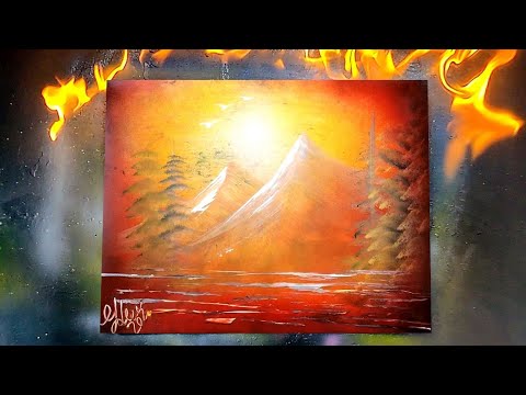 Warm painting by Spray Art Eden