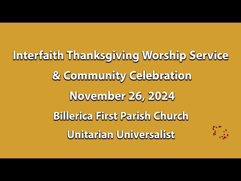 Billerica Interfaith Thanksgiving Service featuring  Clergy Members from Burlington