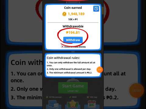 THIS APP PAID ME ₱194.81 TO MY GCASH BY PLAYING! NO INVESTMENT GAME #gcashearningapps