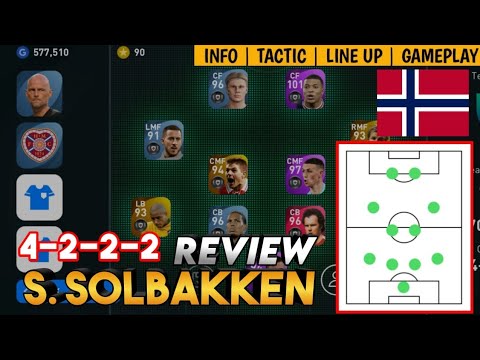 S. SOLBAKKEN 4222 MANAGER REVIEW | NEW NORWAY NATIONAL TEAM MANAGER | PES 2021 MOBILE