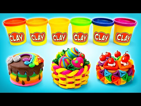 DIY BEST Clay Cakes: Glittery Rainbow & Flower Delights with Mr.Maker by Imagine PlayWorld