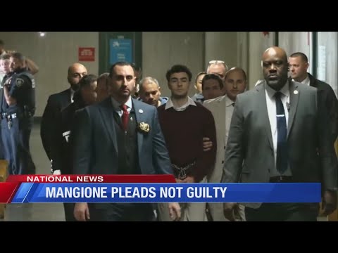 Mangione pleads not guilty