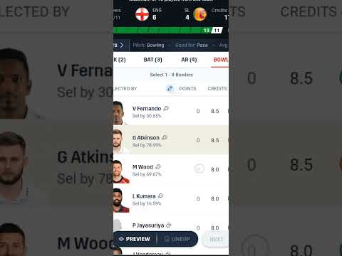 eng vs sl dream11 team kaise banaye || eng vs sl dream11 team kaise banaye