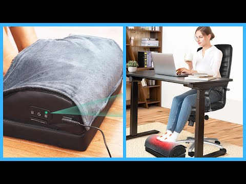 Snailax Heated Foot Rest – Pain Relief, Massage, & Comfort Anywhere! #wintergadgets #snailax