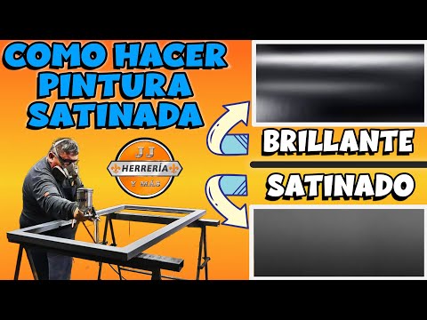 COMO HACER PINTURA SATINADA