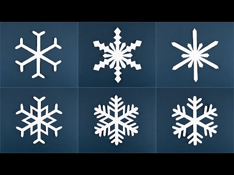 Top 6 Easy Snowflakes| How to make Snowflakes out of paper | Christmas Crafts