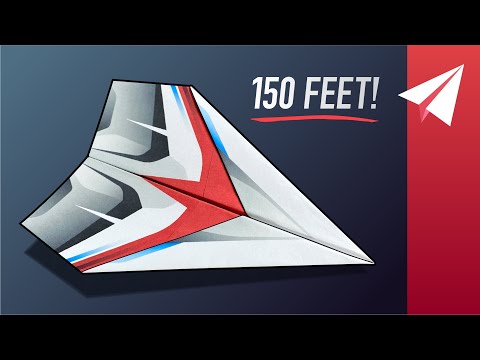 How to Make a SUPER EASY Paper Airplane that Flies Over 150 Feet! — Liberty Airsled (Glider)