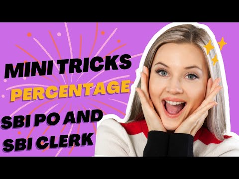 Percentage |Mini Tricks|shortcut|Bank exam|sbi po|sbi clerk #sbi #sbipo #sbiclerk #sbi2024 #tricks