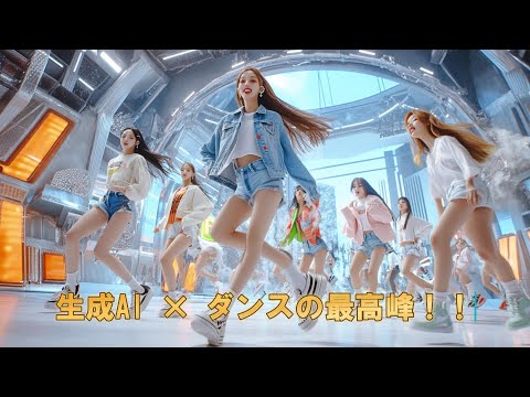 Dancing in a futuristic space   (K-pop style)