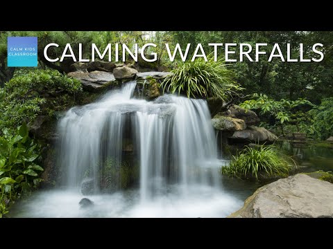 Quiet Classroom Music For Children - Calming Waterfalls - Quiet morning music for the classroom