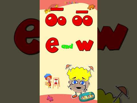 The Letters E and W / Long Vowel Oo / Phonics Mix! #Shorts