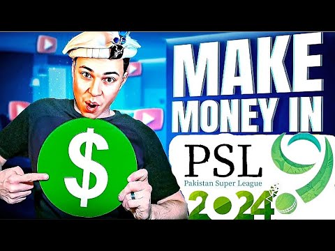 PSL live 2024 Earning 💸 Gar Bethe Paise Kamawo PSL MATCHES SE 😏 🤑