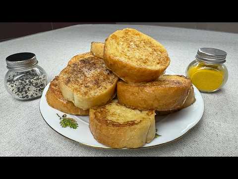 Viral French Baguette Breakfast Recipe with 2 Eggs and Milk