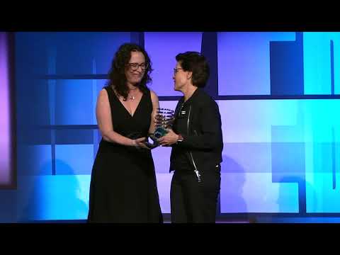 Kara Swisher accepts her Lifetime Achievement Award at the 28th Annual Webby Award