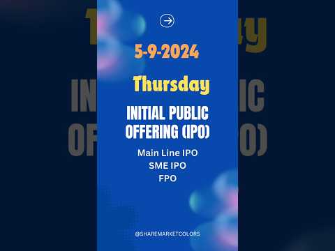 Current IPO: 5-Sep-2024 #ipo #initialpublicoffering #nse #bse #sme #smeipo #primarymarket #fbo