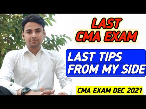 ALL THE BEST | ONE LAST THING FROM MY SIDE | CMA EXAM | CMA STUDENTS | CMA DIVAKAR MISHRA |