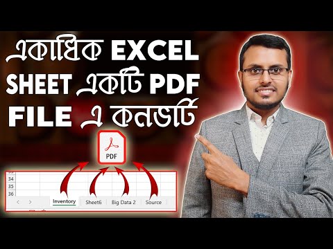 How to Convert Multiple Excel Sheets into a PDF File in Bangla