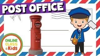 Post Office Vocabulary | Educational Videos | Learning English | Talking Flashcards - ESL Game