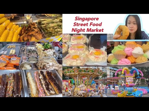 Singapore Street Food in Yishun Night Market Tour I Pasar Malam I 夜市