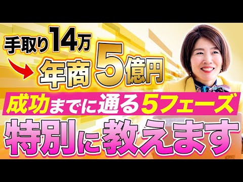 成功したい人必見！年商5億の3児ママ社長が教える「誰もが通る達成の5フェーズ」