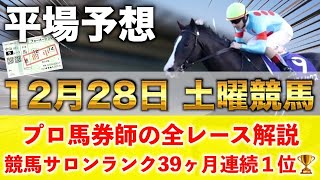 【12月28日土曜競馬予想】15週連続の新馬戦的中へ‼️プロが平場全レース予想を無料公開！【平場予想】