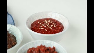 초장, 초고추장 황금비율 레시피 : Red chili-pepper paste with vinegar [밥타임 하우투]