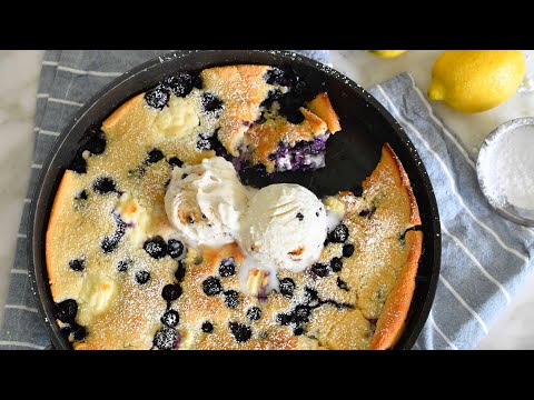 ✨blueberry skillet cake✨