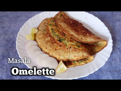 Fluffy Masala Omelette || Simple basic Indian style at home