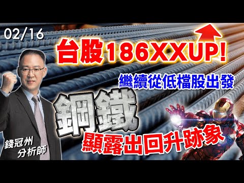 2024/02/16  台股186XXUP!繼續從低檔股出發，鋼鐵顯露出回升跡象   錢冠州分析師