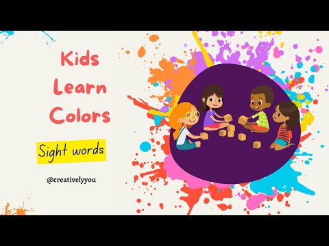 Mastering Colors and sight words#educational #sightwordsforkids #kidslearning