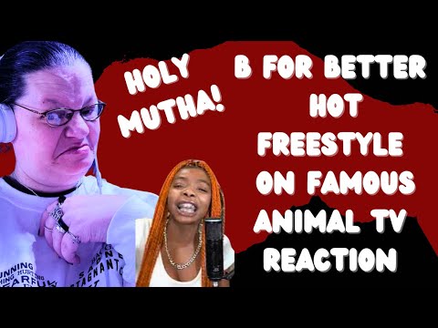 B FOR BETTER HOT FREESTYLE ON FAMOUS ANIMAL TV! HOLY MUTHA! (REACTION)