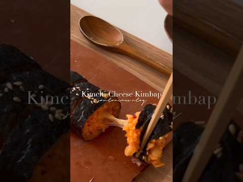 tiktok viral Kimchi Cheese Kimbap recipe  #shorts #cooking see