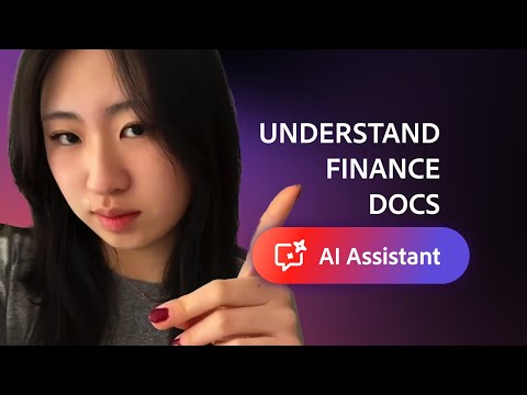 How to understand finance docs with AI Assistant in Adobe Acrobat