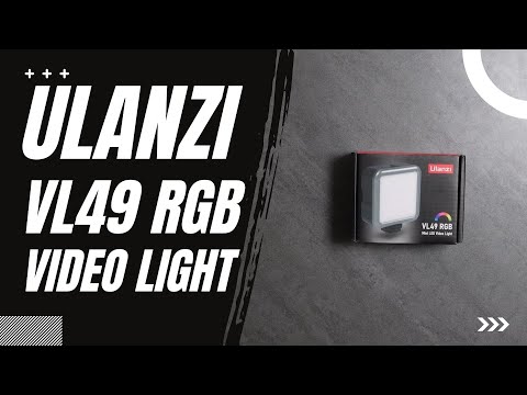 ULANZI VL49 RGB Video Light - Best Budget Video Light!