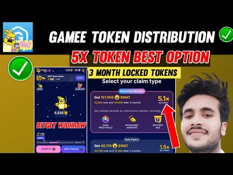 Gamee Tokens 3 Months Lockup Best Option | Gamee Airdrop Token Distribution | Gamee Update